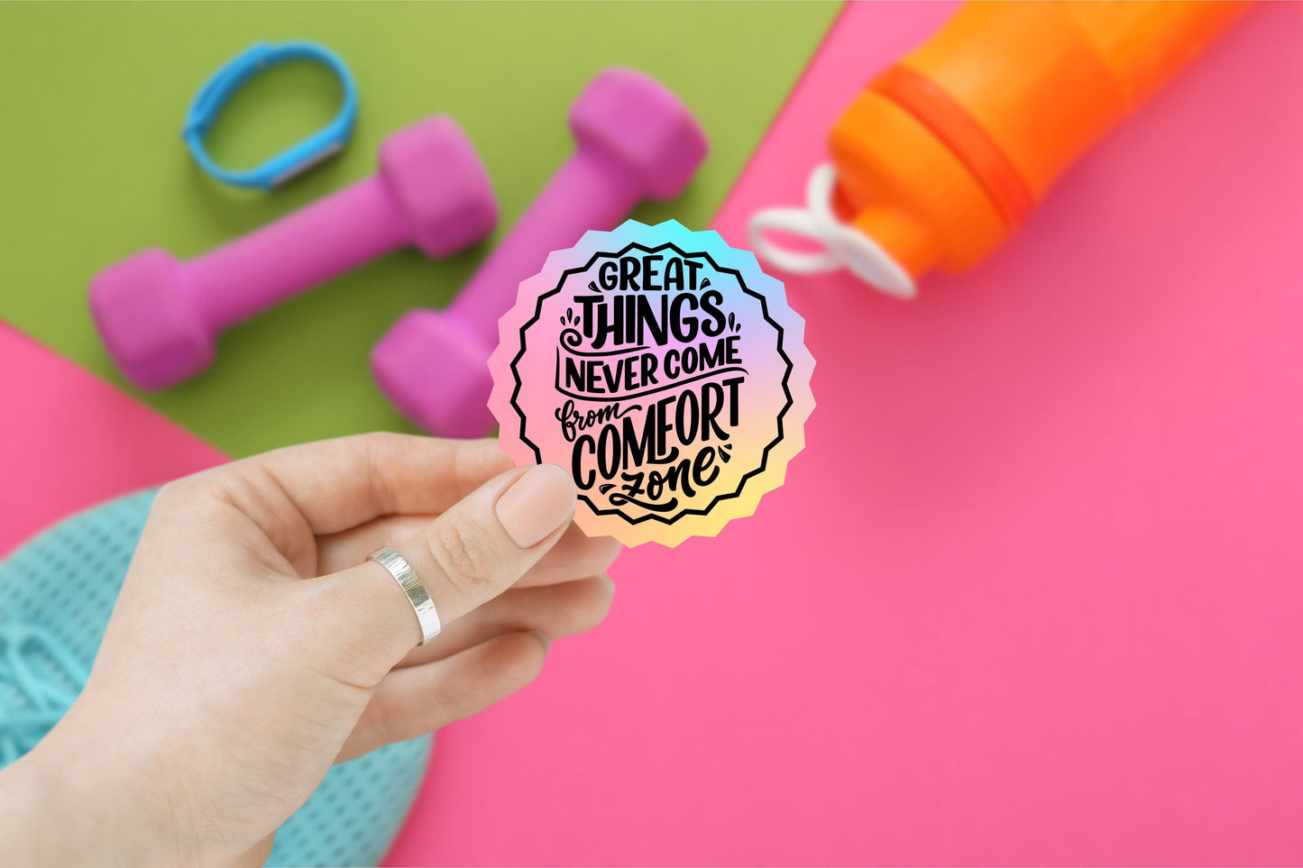 Great Things Never Come From the Comfort Zone Sticker