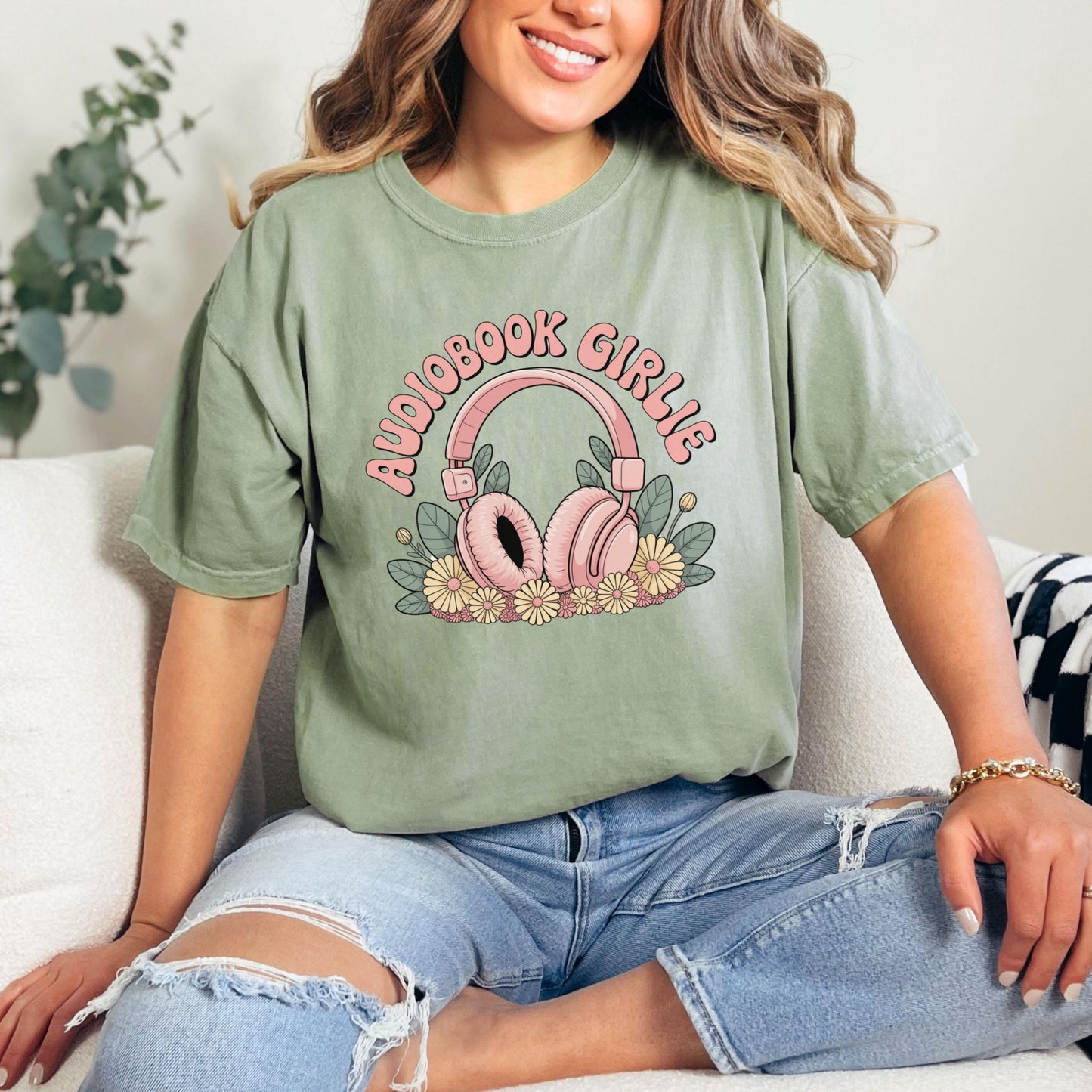 Audiobook Floral T Shirt