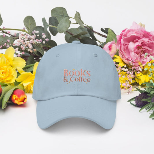 Book Lover Embroidered Hat Dad Cap Coffee Lover Gift Embroidery Hat for Reader Bookish Gift Introverted Gift Baseball Mom Hat