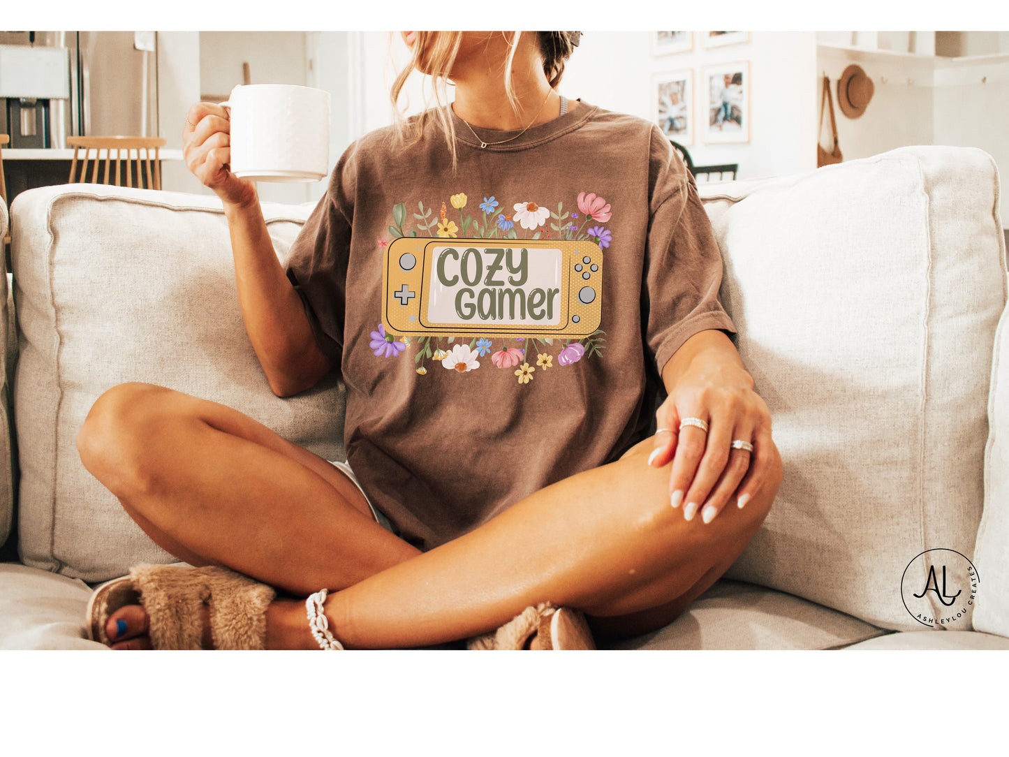 Cozy Gamer Floral Shirt