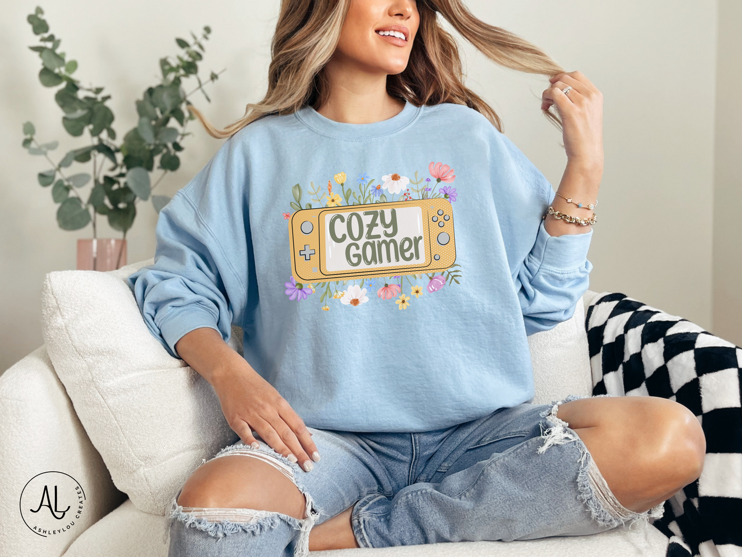 Cozy Gamer Crewneck Sweatshirt