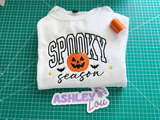 Spooky Season Custom Embroidery