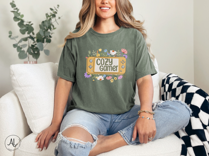 Cozy Gamer Floral Shirt