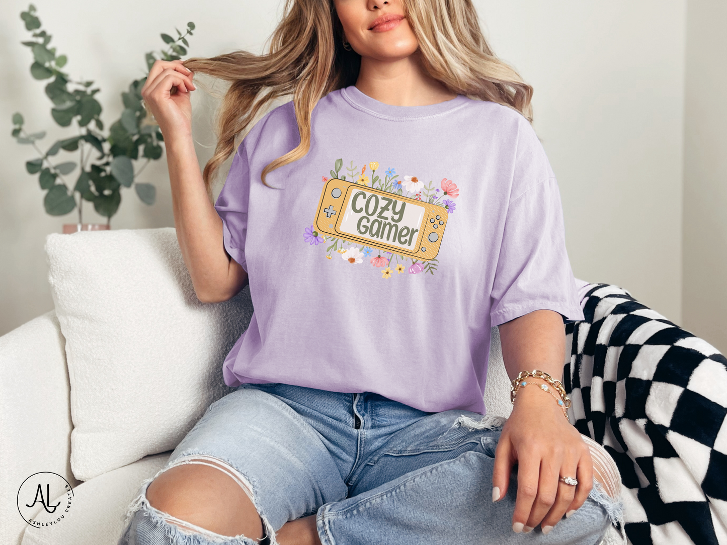 Cozy Gamer Floral Shirt