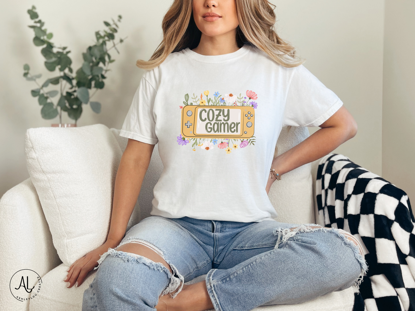 Cozy Gamer Floral Shirt