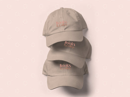Book Lover Embroidered Hat Dad Cap Coffee Lover Gift Embroidery Hat for Reader Bookish Gift Introverted Gift Baseball Mom Hat