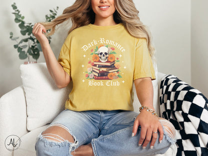 Dark Romance Book club Shirt Spicy Books Shirt Spicy Reader Bookish Shirt Smut Books Shirt Smut Book Book Lover Gift Reader Shirt Skull Book