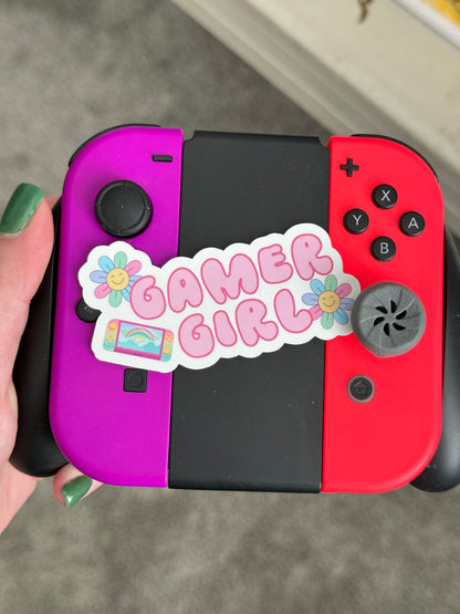 Gamer Girl Sticker Water bottle sticker laptop sticker Kindle Sticker Gift for Video Gamer Cozy gamer Stanley Cup sticker hydroflask decal