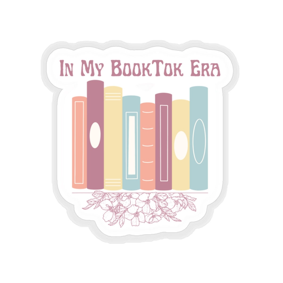 Booktok Era Waterproof Sticker, Book Lover Decal