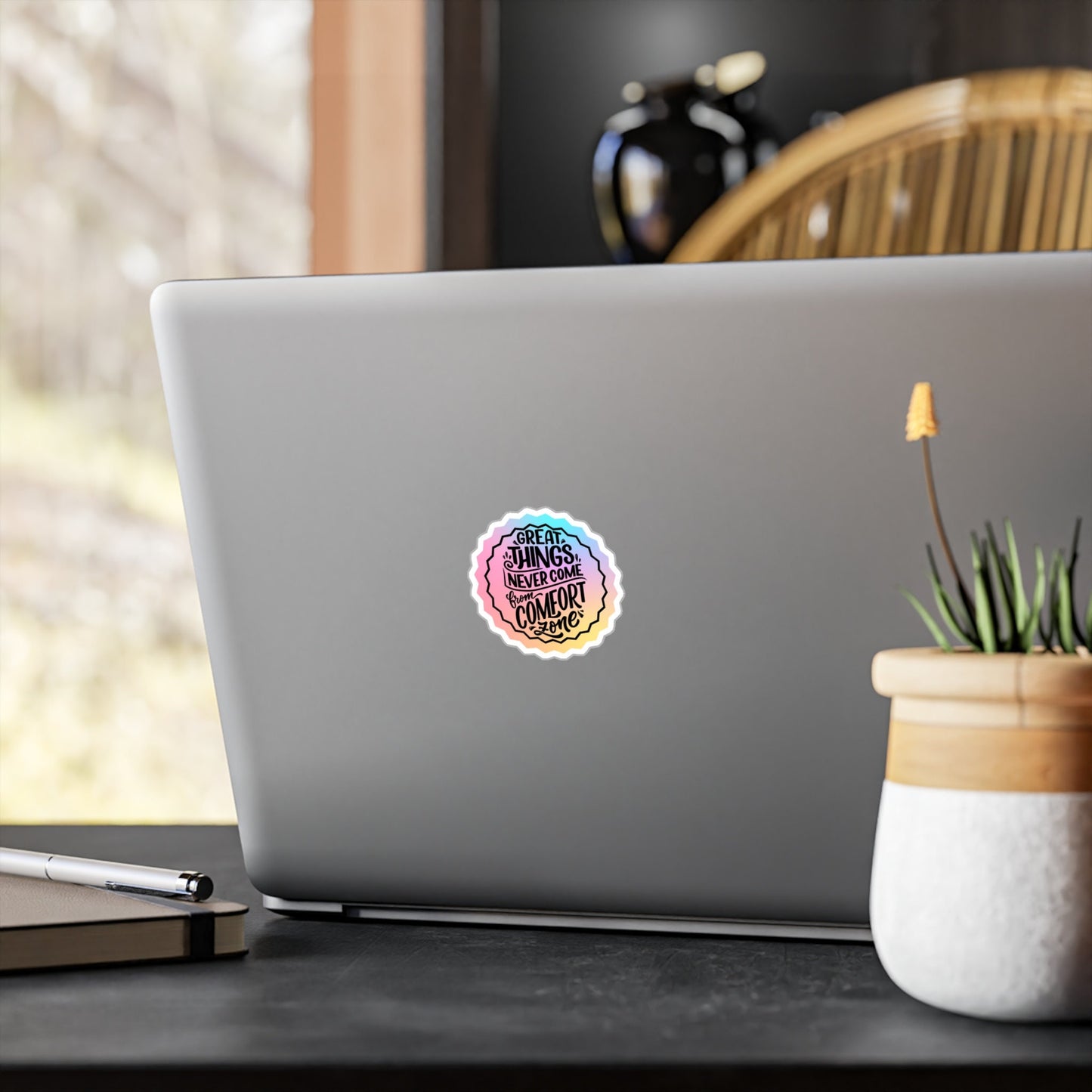Great Things Never Come From the Comfort Zone Sticker