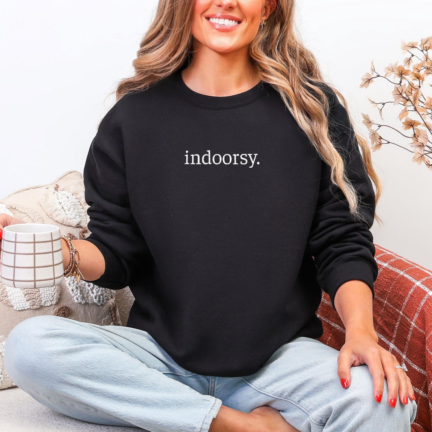 Indoorsy Embroidered Sweatshirt