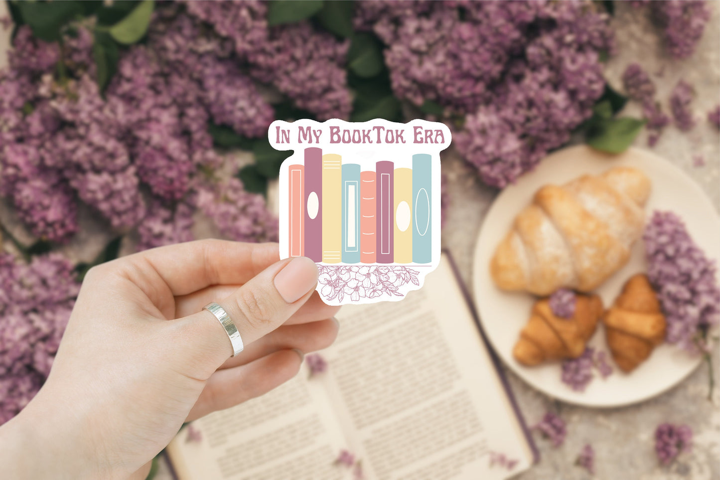 Booktok Era Waterproof Sticker, Book Lover Decal